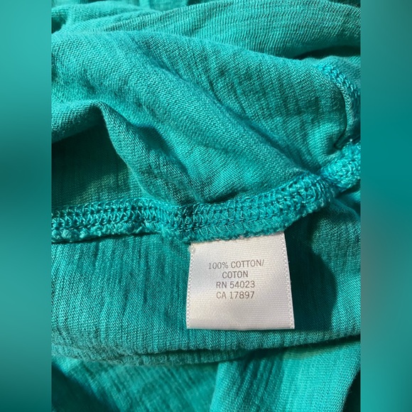 Banana Republic Factory T-Shirt Dress Short Sleeve Tunic Petites Spring Green SP - Picture 4 of 6